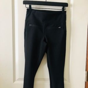 Athleta Skinny Pants Zip Pocket Raw Hem Legging